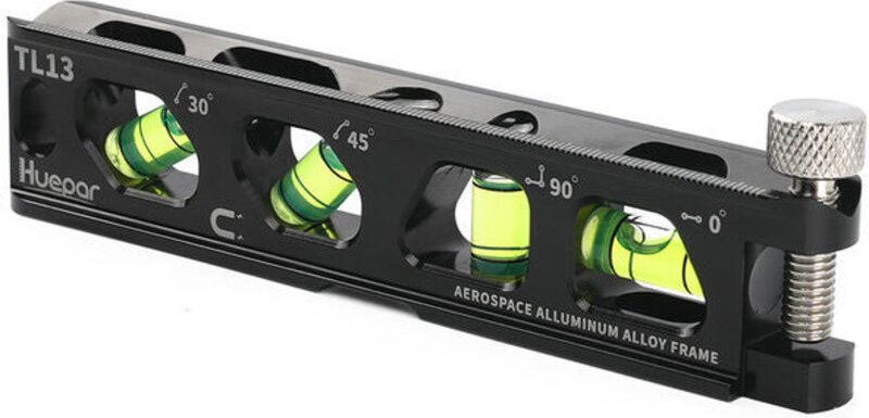 Magnetische Torpedo-Wasserwaage mit 4 Fläschchen, 15,8 cm Wasserwaage aus Aluminiumlegierung mit V-Nut und Magnetschiene...