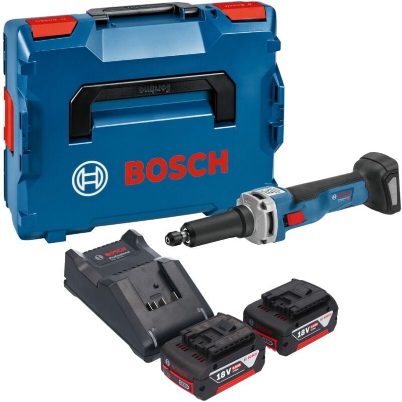 Bosch ggs 18V-23 lc Professional Akku Geradschleifer 18 v Brushless + 2x Akku 5,0 Ah + Ladegerät + L-Boxx