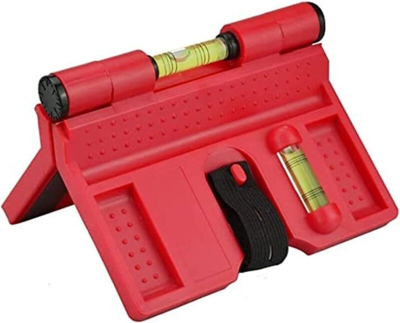 BEBUSINGOTO Polwinkel-Wasserwaage, Magnetische Polwaage, Starre Polwaage, Winkel-Wasserwaagenanzeige, Polwinkel 188134