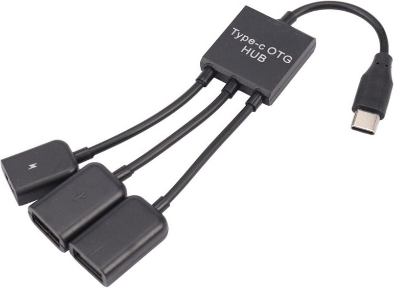 Tlily - usb 3.1 Typ C-Stecker an 2 Dual-USB-Buchse a 2.0 + Micro-USB-Buchse 3 in 1 otg hub