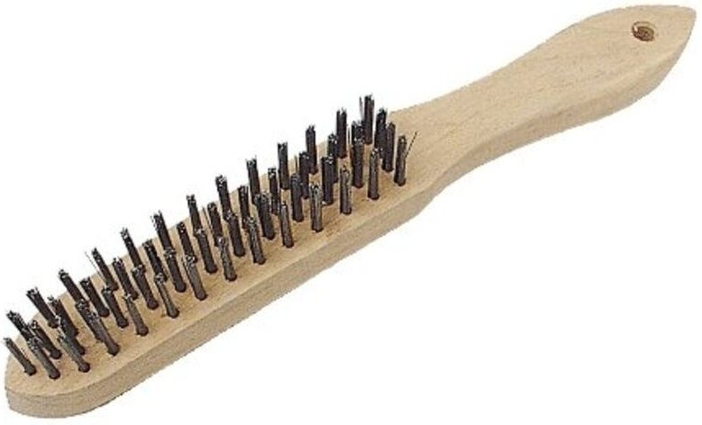 Mannesmann Messingdrahtbürste, 4-Reihig, M 419-4