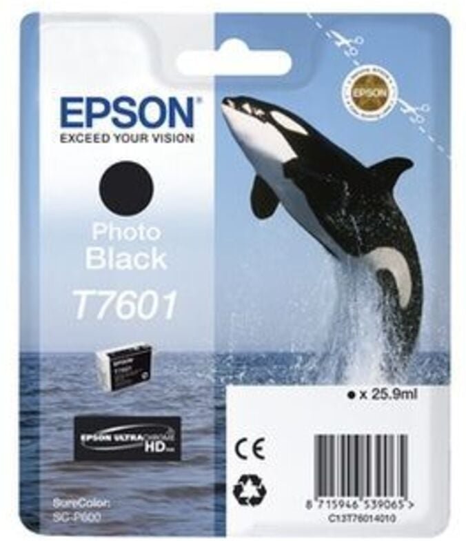 Epson C13T76014010 Druckerpatrone T7601 Photo Black SC-P600 (C13T76014010)