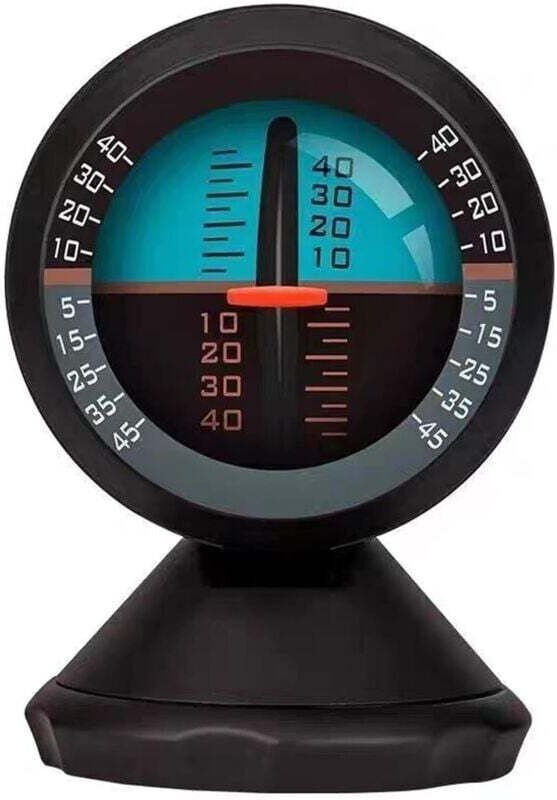 Inclinometro per auto, indicatore di inclinazione, strumento di bilanciamento del gradiente per veicoli fuoristrada e ve...