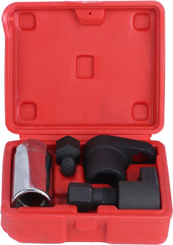 Qiilu 5-teiliges Sauerstoffsensor-Steckschlüssel-Set 6-Punkt 22mm 7/8in Sauerstoffsensor-Ausbau- und Einbauschlüssel-Wer...