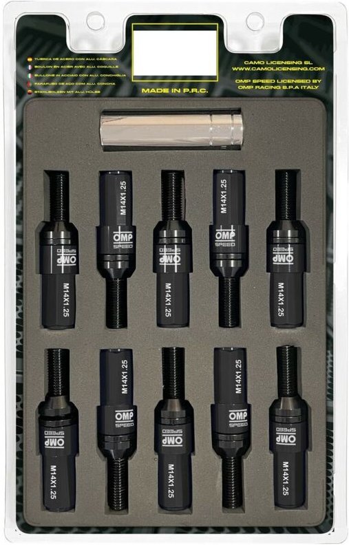Schraubensatz OMP OMPS09971401 28 mm Schwarz M14 x 1,25