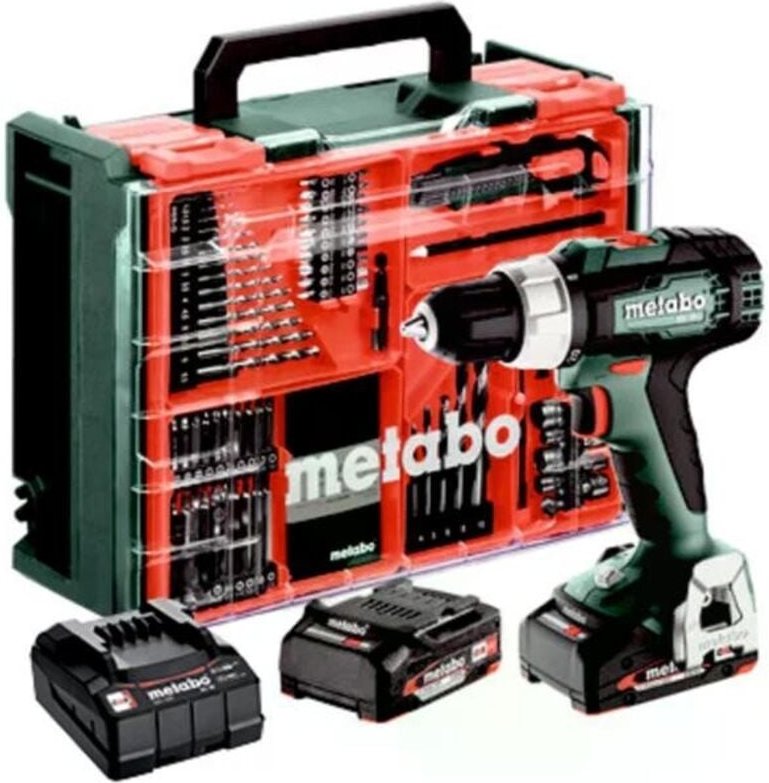 Metabo - Akku-Bohrschrauber bs 18 l Set, 2x 2,0 Ah und Ladegerät im Kunststoffkoffer