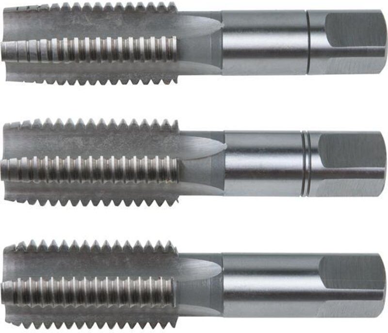 KS TOOLS HSS CO Handgewindebohrer-Satz M, M22x2,5, 3-tlg ( 331.2220 )