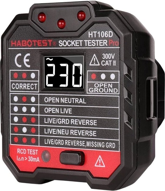 Steckerprüfgerät, SP-Cow, neue fortschrittliche Spannungsanzeige DRC 48-250V, automatischer Strompolaritätstester, Strom...