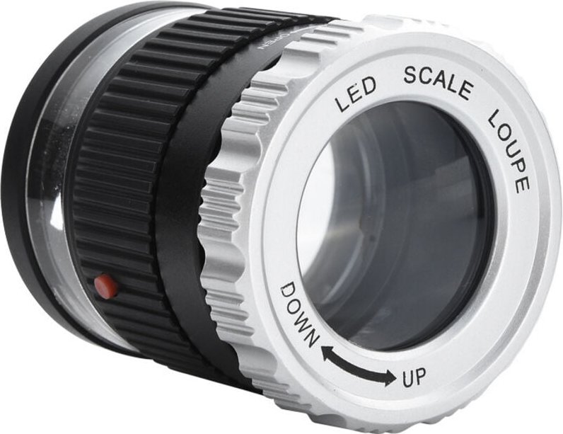 Vtizikl 40X Loupe LED Loupe Éclairée Loupe Illuminé à UV Loupe à Distance Focale Réglable Pliable (Noir)