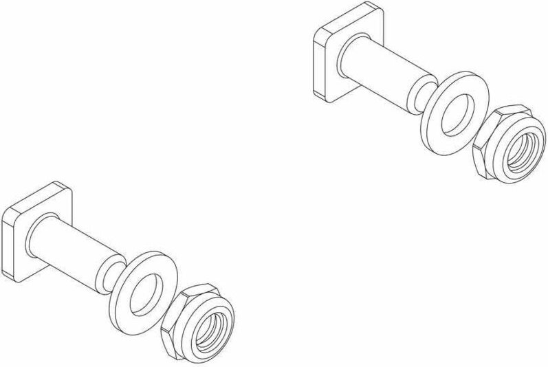 MUNK Montagesatz für Streben für Plattformleitern Podesttreppe