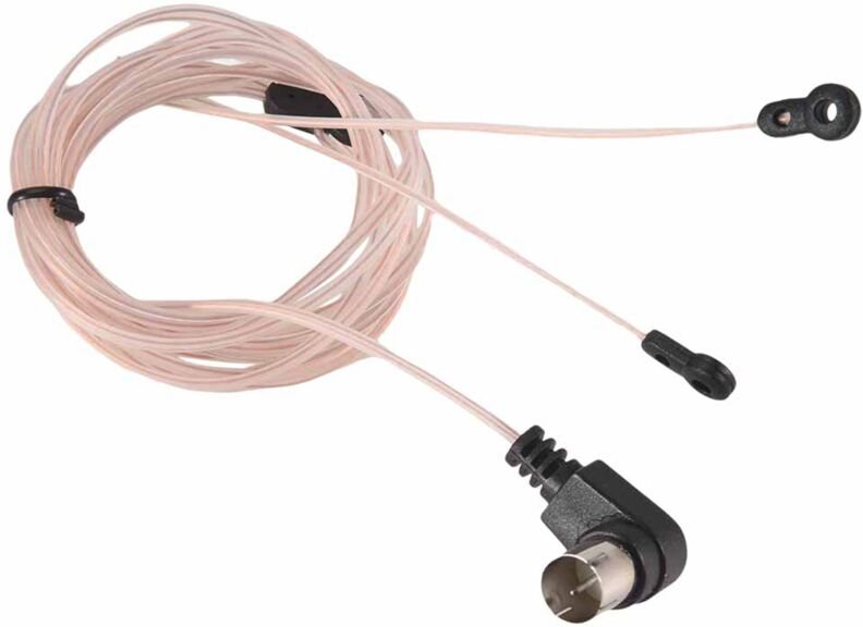 FM Rund Funk Antenne 75 Ohm Dipol Innen T Antenne Antennen Stecker F Stecker ÜBertragung FM Antenne Hoch Wertige Transpa...