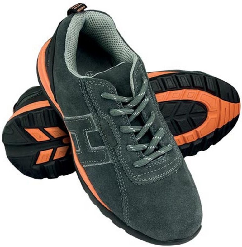 Reis - Arbeitsschuhe sb sra Halbschuhe Wildleder grau/orange 42