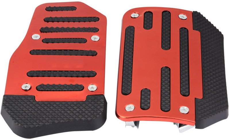 CFTGIW Anti-Rutsch-Bezugsset für Gas- und Bremspedal, vergrößert die Abdeckungsfläche, einfache Montage, universell pass...