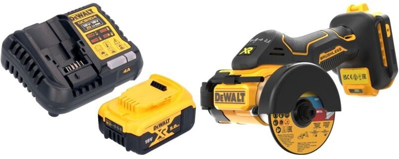 Dcs 438 P1 Akku Multimaterialschneider 18 v 76 mm Brushless + 1x Akku 5,0 Ah + Ladegerät - Dewalt