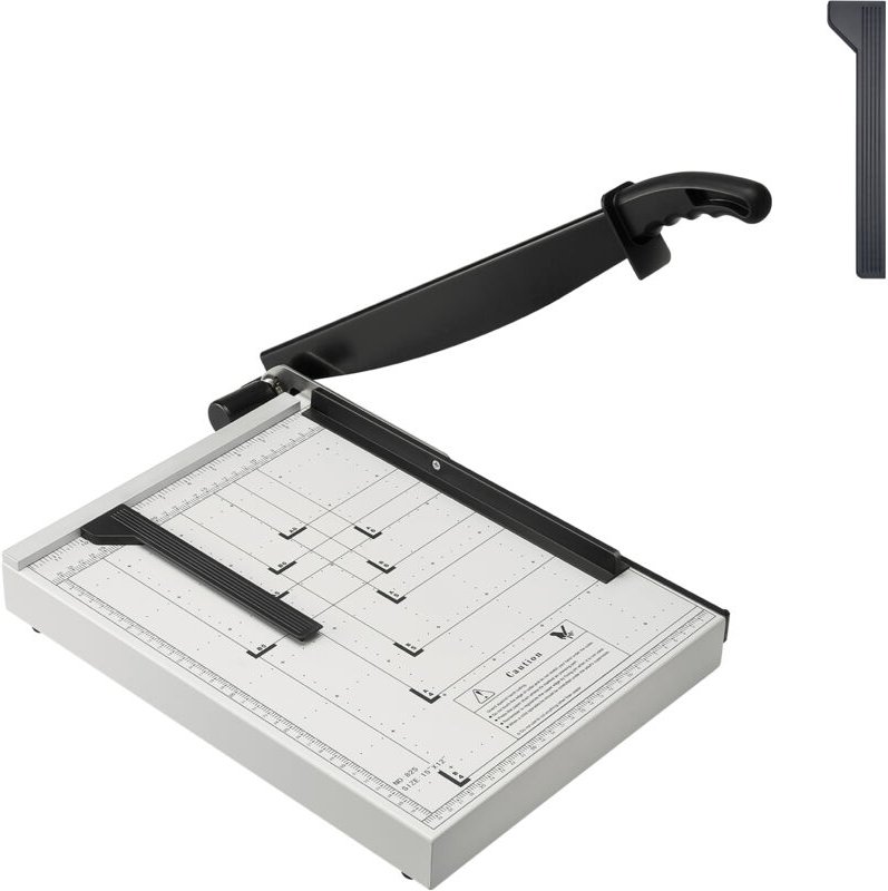 Mophorn Papierschneider, Guillotine-Schneidemaschine, 15 Zoll Schnittlänge, 16 Blatt Kapazität, robuster Guillotine-Papi...