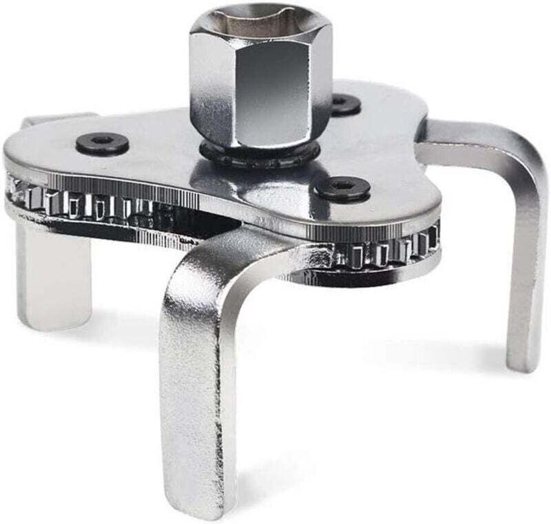 Universeller, verstellbarer Ölfilterschlüssel, 2-1/2 Zoll bis 4,5 Zoll, Ölfilterschlüssel-Werkzeugset mit 3 Backen