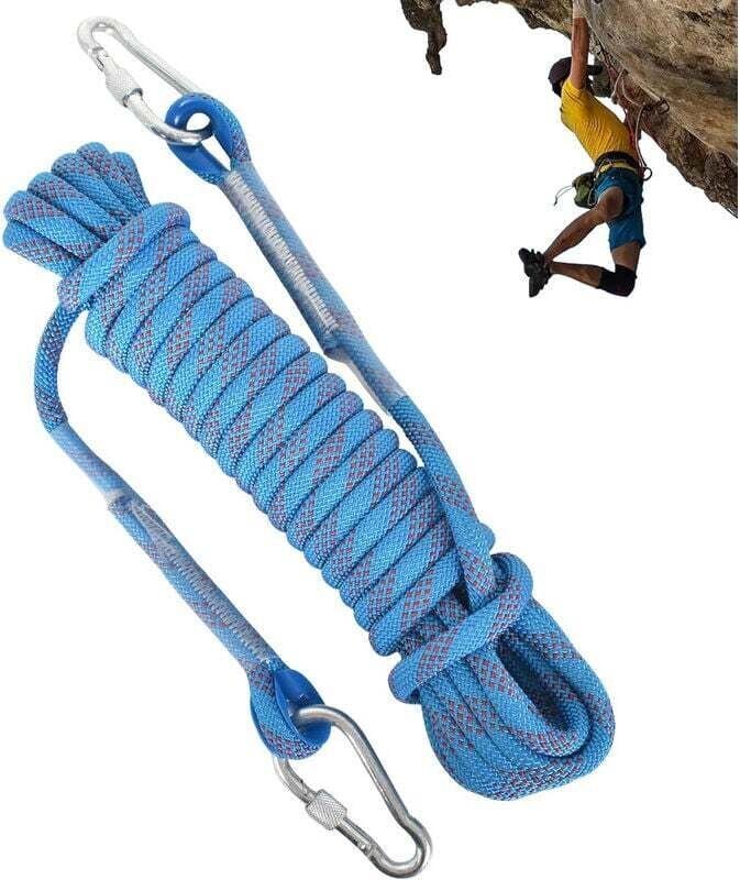 10 m Kletterseil, Kletterausrüstung Karabiner, Sicherheitsseil für den Außenbereich, Schaukelseil für den Außenbereich, ...