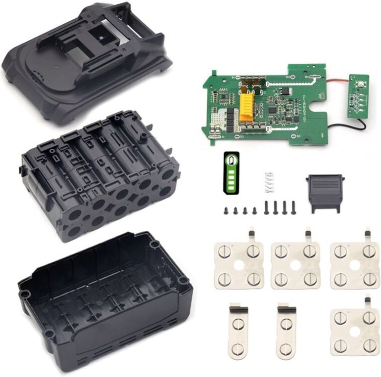 BL1830 Li-Ionen-Akku, Kunststoffgehäuse, Schutzplatine, PCB-Eingang 21700 für 18 v BL1850 BL1820