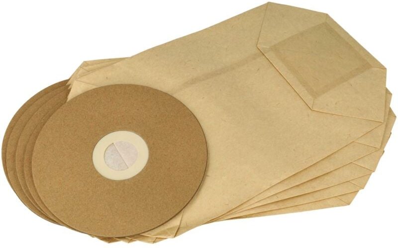 5x Staubbeutel Ersatz für Cleancraft 7013353 für Staubsauger - Papier / Pappe, 22cm x 19cm braun - Vhbw