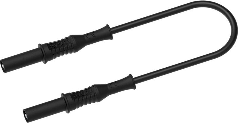 Electro Pjp - 2311-IECIV-CD1-100N Messleitung Bananenstecker 4 mm 1 m Schwarz 1 St.