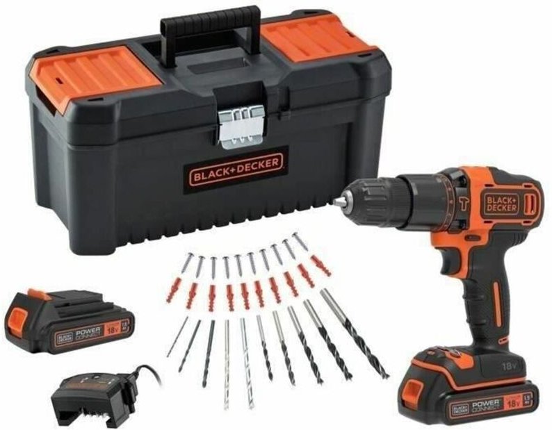 Elektrischer Schraubendreher Black & Decker BDCHD18C2TA-QW 18V