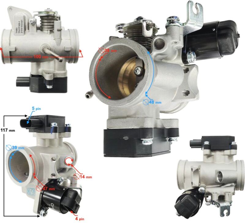 VOGE 300AC/300R Gashebel