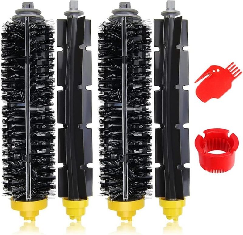 Ersatzbürsten für iRobot Roomba 600/700 Serie, zwei Paar Reinigungsbürsten für iRobot Roomba 600/700 Serie