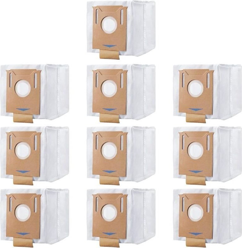 10er-Pack Ersatzstaubbeutel für Ecovacs Deebot Ozmo N8/N8 Pro/N8+/N8 Pro Staubsauger, für ECOVACS DEEBOT T8 T8+ T8 AIVI ...