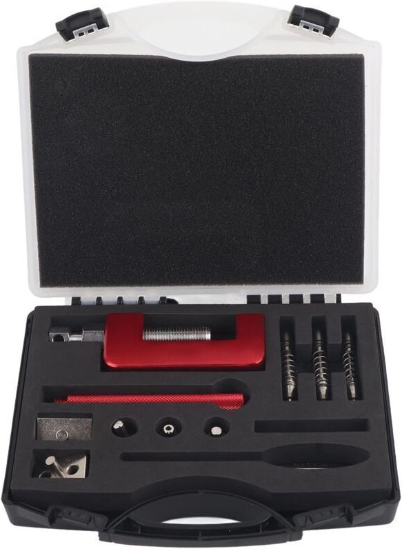 Vtizikl derive chaine moto,Outil Rivetage Chaine Moto Did,Ensemble D'Outils De Rivetage De Chaîne,12 Pièces Ensemble D'O...