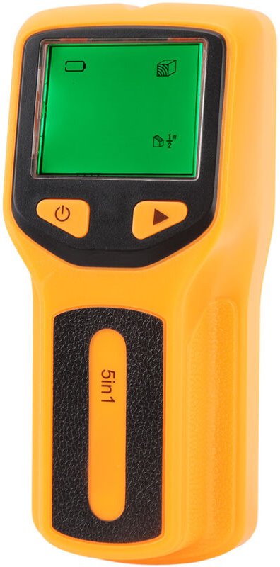 5-in-1 Balkensucher mit LCD-Bildschirm, für Rohre, Metall, Holz, Balken, Kanten und Mittelträger (orange).