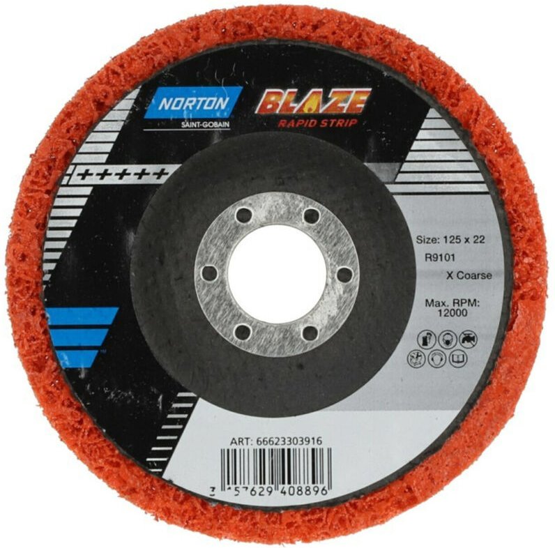 FP - Norton Clipper Vlies Compact Scheibe Rapid Blaze gerade 125 mm