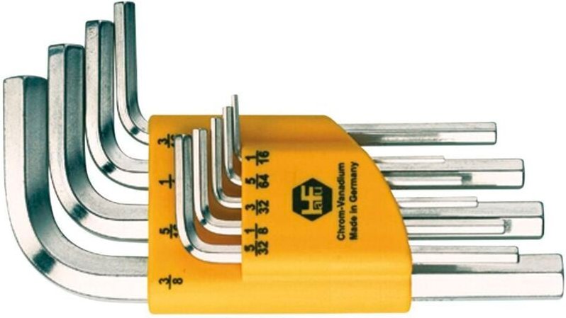 Hafu - Sechskant Stiftschlüssel-Satz Zoll im Clip Gr. 0,05'-3/8' 13-teilig