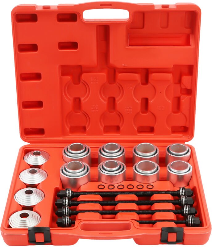 Druck- und Ausziehhülsensatz, 28-teilig Universeller Druck- und Ausziehhülsensatz, Werkzeugsatz zum Ausbau von Stehlager...