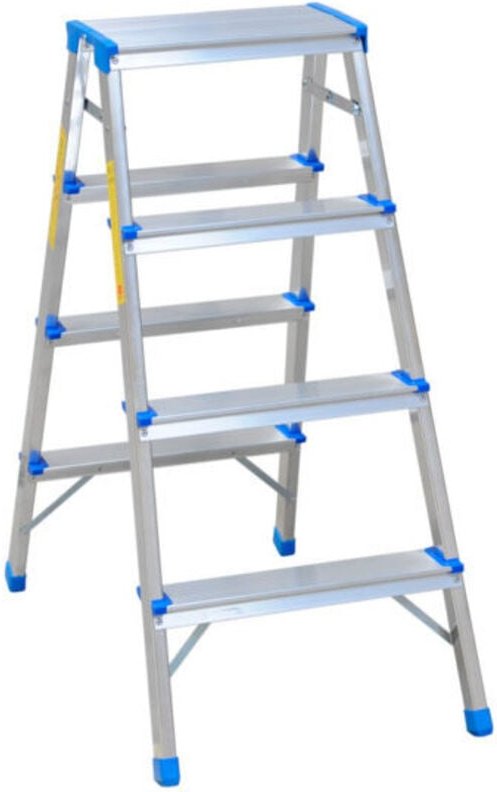 Doppelseitige Aluminiumleiter 90 Cm 3 Stufen + Plattform - Dr8003