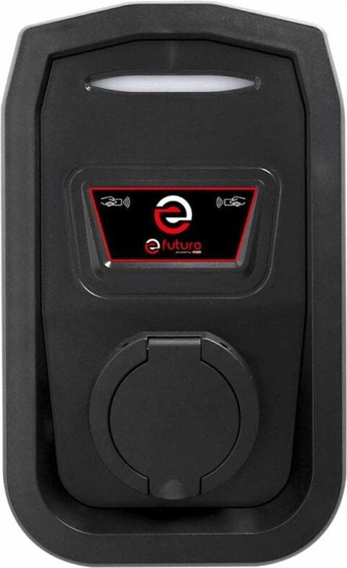 Efuturo Wallbox mit Typ 2 Steckdose, 3 Phasen, bis zu 22 kW, 32 a, 400 v, Mode 3, mit rfid Zugangskontrolle, ohne Stromz...