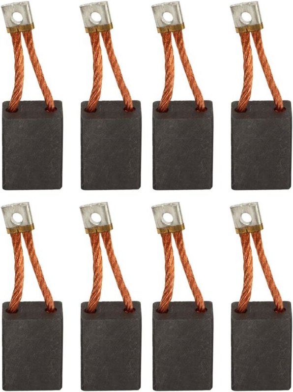 Kohlebürsten für Elektrowerkzeuge, 8 Stück 102938601 Anlasserbürste für Club Car DS Cart L6 L8, Metall, Kohlematerial, l...