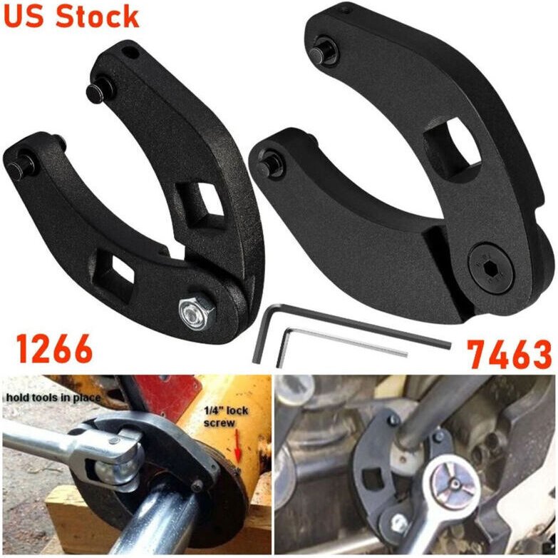 Vtizikl 1266 Clé à écrou réglable et petite clé à écrou universel 7463 pour écrous de cylindre hydraulique de 5,1 cm à 1...