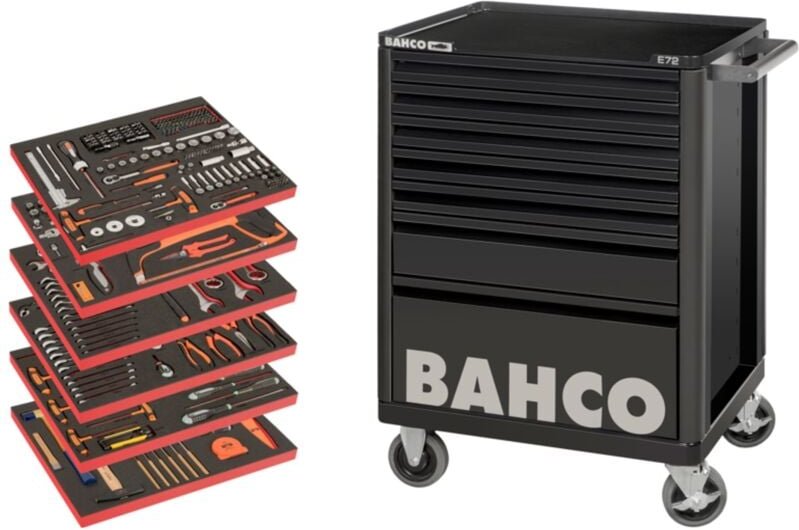 Bahco Werkstattwagen mit Allzweck-Werkzeugsatz - 346-tlg.