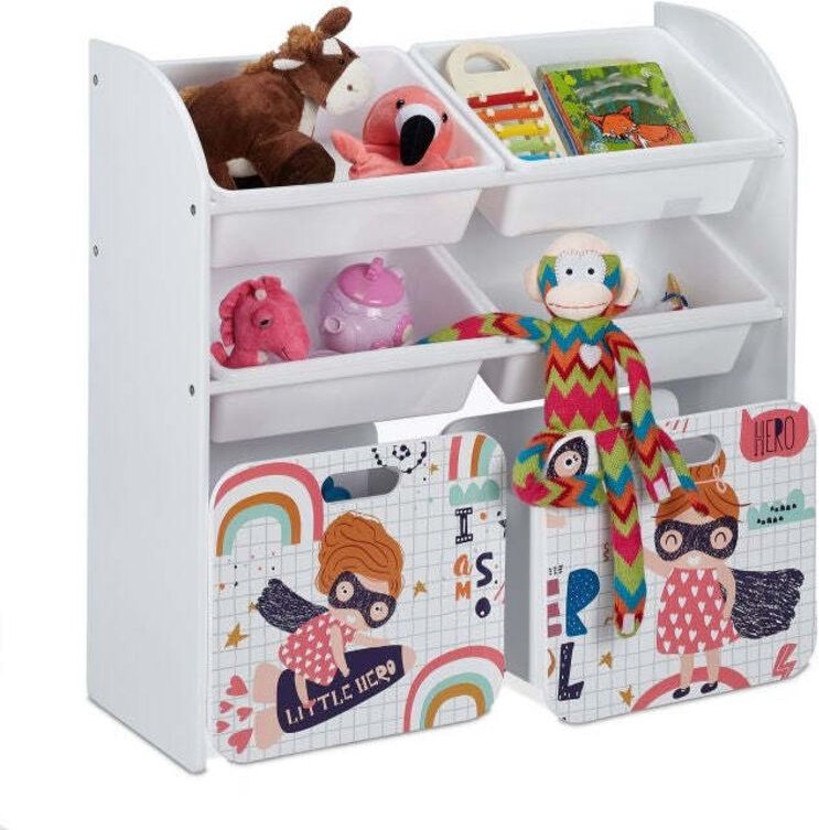 Toy storage unit little hero