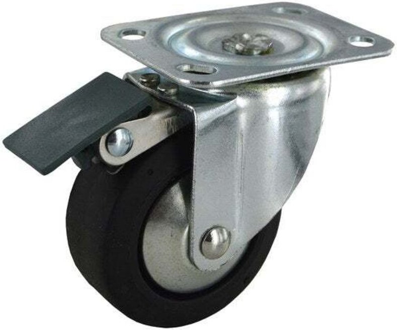 Lenkrolle mit Platte, Durchmesser 65 mm GUITEL