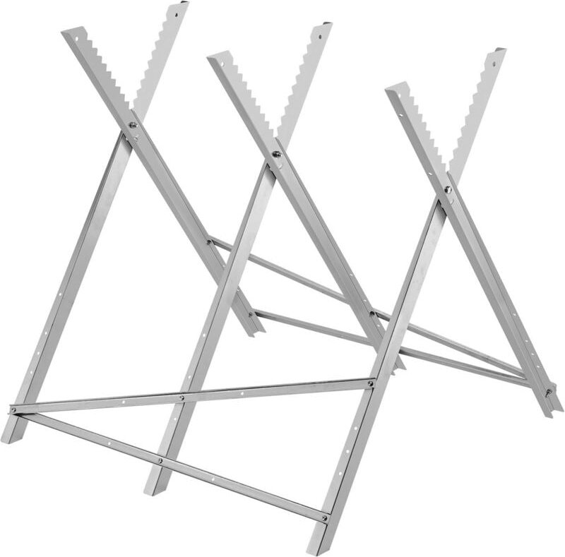 Mophorn Sägeböcke mit Kettensägen-Halterung, 150 kg Tragkraft, Holzsägebock für Materialdurchmesser von 0–250 mm, ideal ...