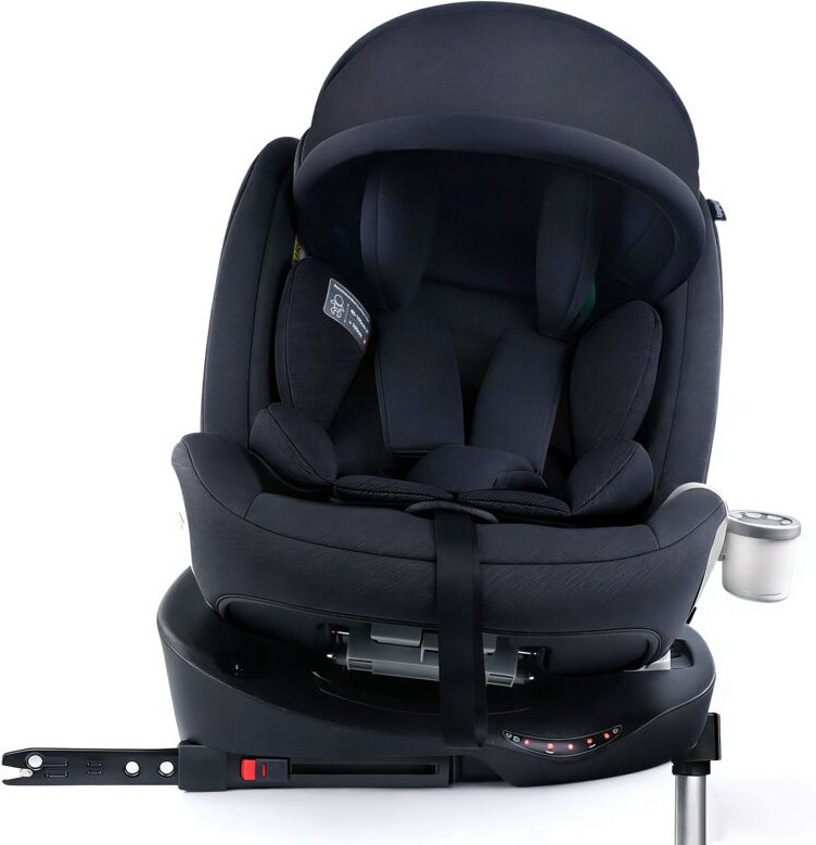 360° i-Size drehbar Kindersitz kann, Kopfstütze einstellbar Autositz, Verstellbar ISOFIX Sicherheitssysteme geeignet 0-3...