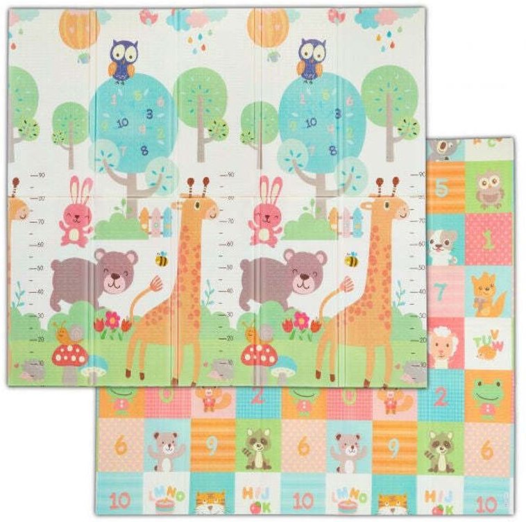 Faltbare spielmatte mit tiermotiven 88