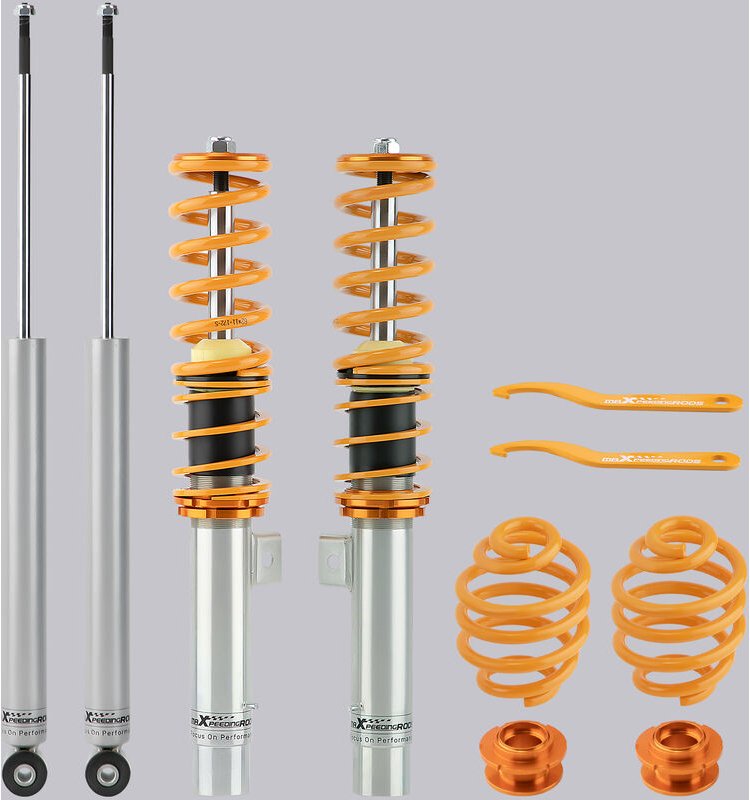 Gewinde-fahrwerk Für Für bmw 3 E46 4-türige Limousine 330i 325i 328i 318d 320dGewindefahrwerk for bmw 3er E46 316i 318d ...