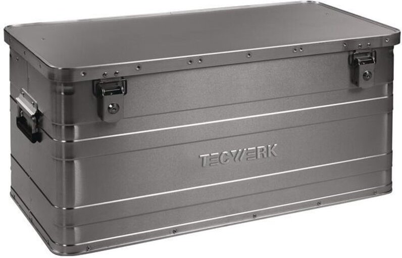 Aluminiumbox L780xB380xH380mm 90 l mit Klappverschluss und Zylinderschloss