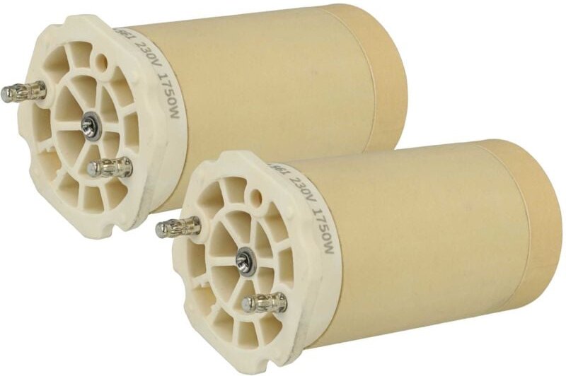 vhbw 2x Heizelement kompatibel mit Leister FUSION 3 C, 2 Heißluftschweißpistole - 1750 W, Keramik Heizkern, 4,45 x 8,6 c...
