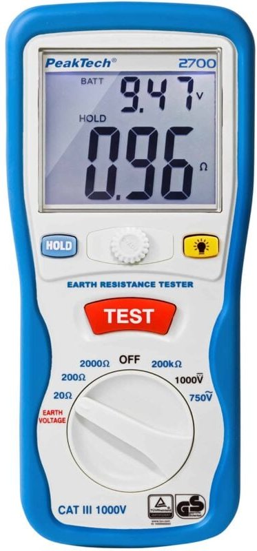 Peaktech - Erdungs-Messgerät, P2700