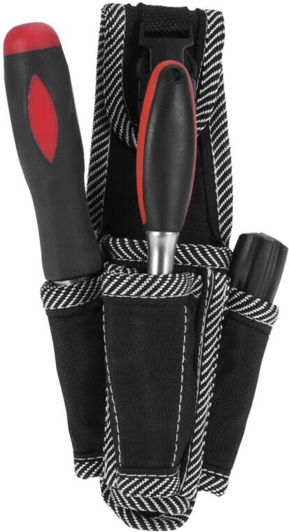 Werkzeugtasche, Multifunktionale Werkzeugtasche für Elektriker, Gürteltasche, Gürtelorganizer, Schwarz