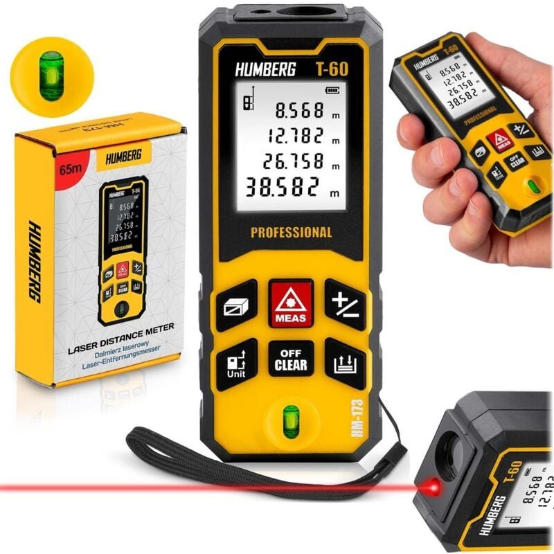 Laser entfernungsmesser 60 m - kompakt prazise