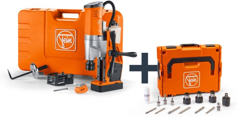 Universal-Magnet-Kernbohrmaschine bis 35 mm 1.100 w inkl. Zubehör in L-Boxx - 72705464000 - Fein